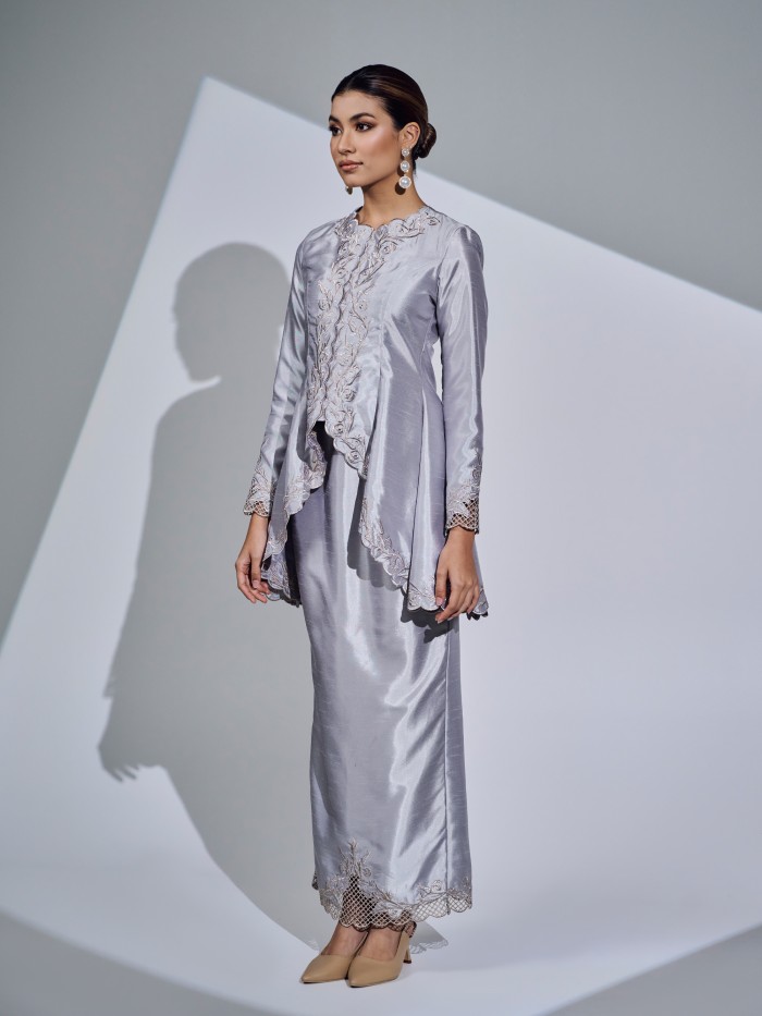 SEROJA KURUNG - SILVER GREY