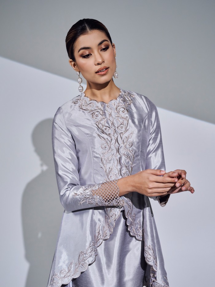 SEROJA KURUNG - SILVER GREY