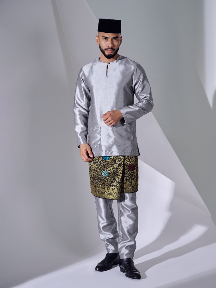 KAUFMAN BAJU MELAYU - DARK GRAY