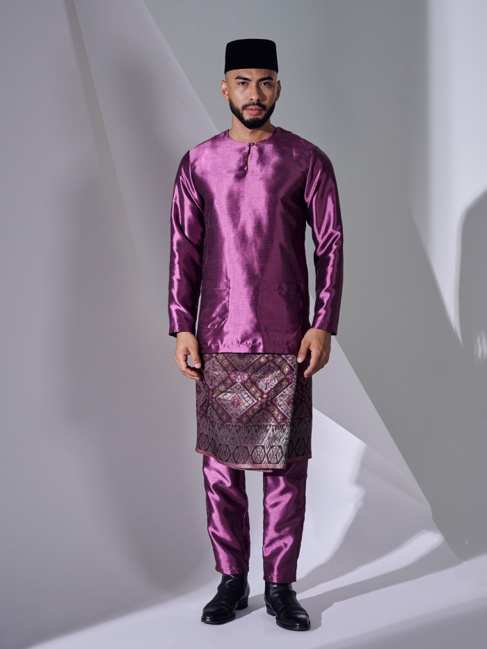 KAUFMAN BAJU MELAYU - MAGENTA PURPLE