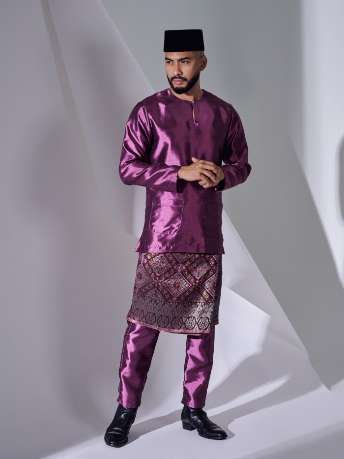 KAUFMAN BAJU MELAYU - MAGENTA PURPLE