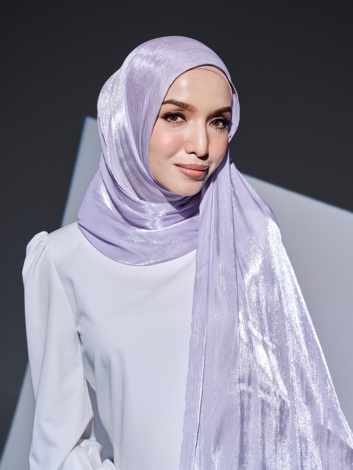 VIORA SHIMMER SHAWL - SILVER PURPLE