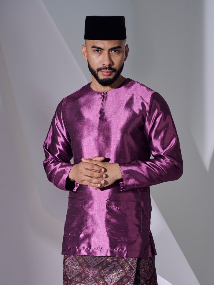 KAUFMAN BAJU MELAYU - MAGENTA PURPLE