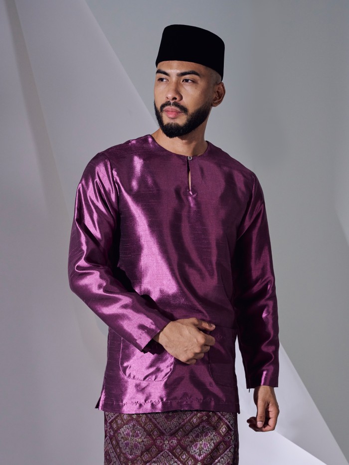 KAUFMAN BAJU MELAYU - MAGENTA PURPLE