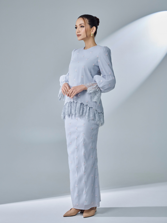 LENNY KURUNG - ASH BLUE