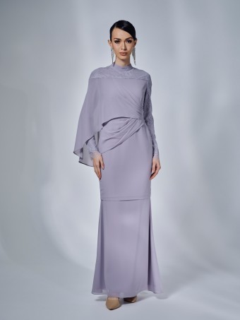 ARABELLE KURUNG - SILVER GRAY