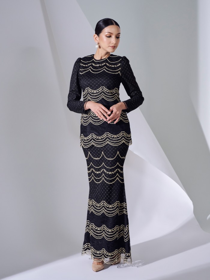 MAHARANEE KURUNG - BLACK