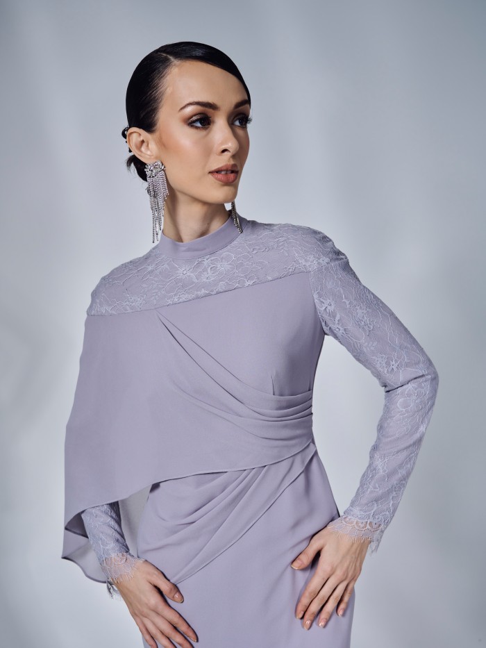 ARABELLE KURUNG - SILVER GRAY