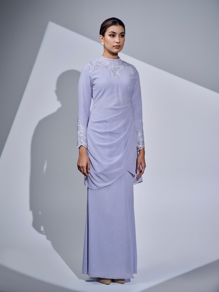 ESREETA KURUNG 2.0 - DUSTY BLUE