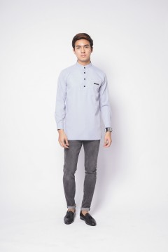 REMICO BUTTON - SILVER GREY