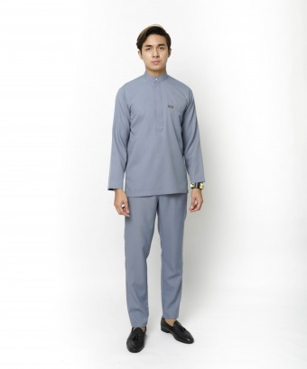 HERMOS BAJU MELAYU  - GREYISH BLUE