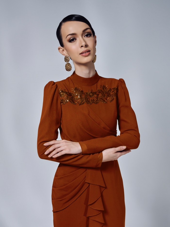 CALISTA KURUNG - BURNT ORANGE