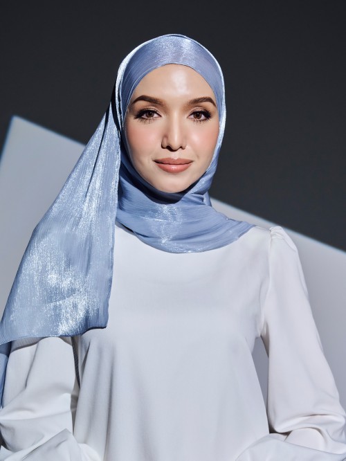 VIORA SHIMMER SHAWL - PEARL BLUE