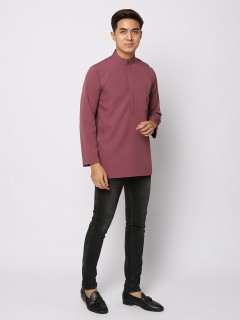 AUFMAN KURTA ZIP - DUSKY MAUVE