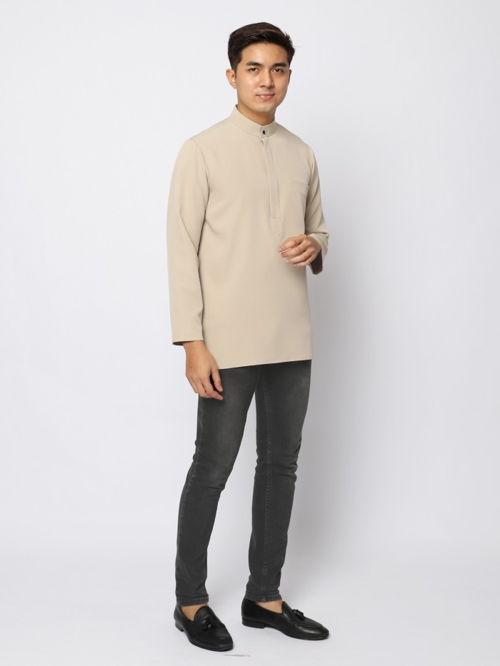 AUFMAN KURTA ZIP - NUDE OLIVE
