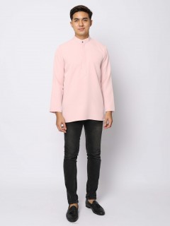 AUFMAN KURTA ZIP - SOFT PEACH