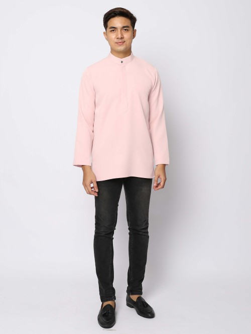 AUFMAN KURTA ZIP - SOFT PEACH