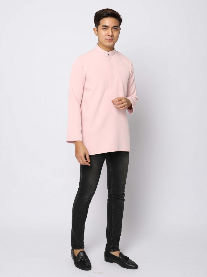 AUFMAN KURTA ZIP - SOFT PEACH