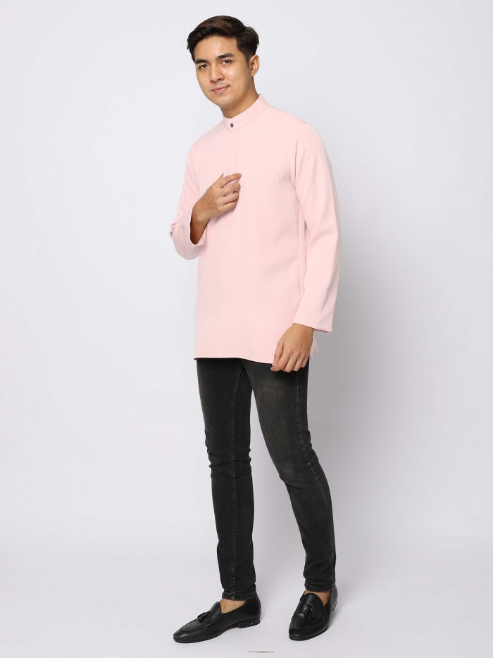 AUFMAN KURTA ZIP - SOFT PEACH