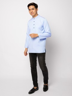 HELMICO KURTA BUTTON - SERENITY BLUE