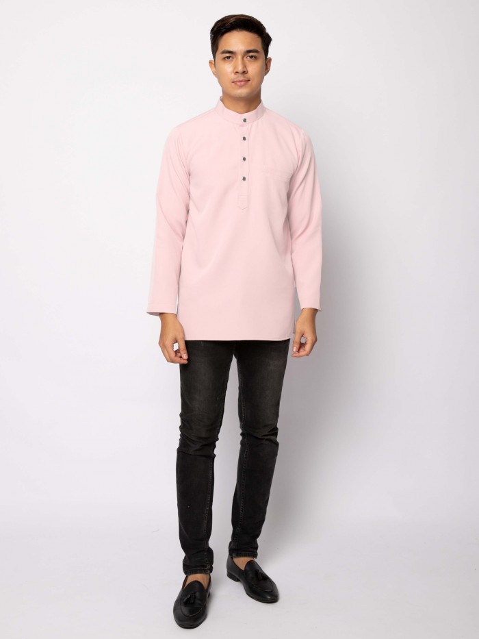 HELMICO KURTA BUTTON - SOFT PEACH