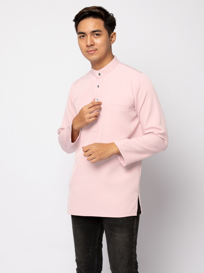 HELMICO KURTA BUTTON - SOFT PEACH