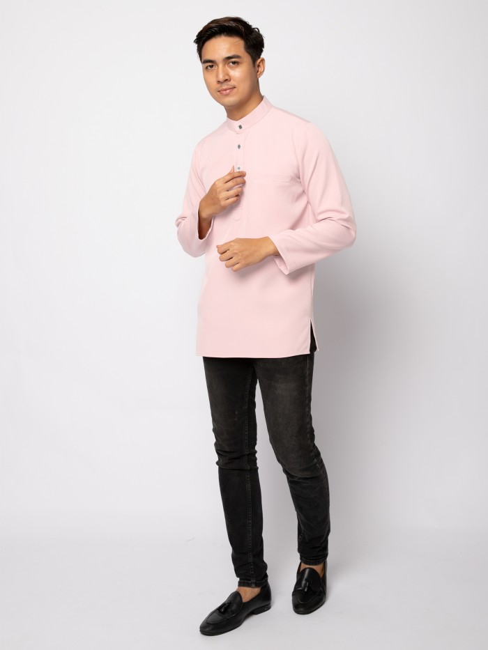 HELMICO KURTA BUTTON - SOFT PEACH