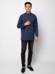 HELMICO KURTA BUTTON - DEEP NAVY