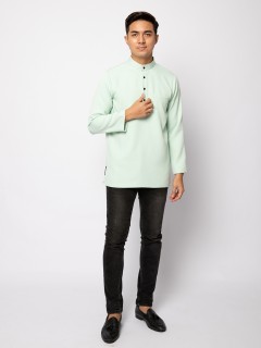 HELMICO KURTA BUTTON - MINT GREEN