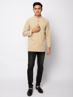 HELMICO KURTA BUTTON - PALE OLIVE