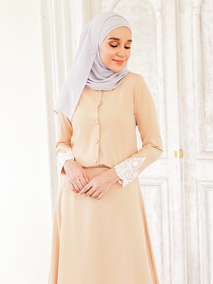 RATNA DRESS - BEIGE