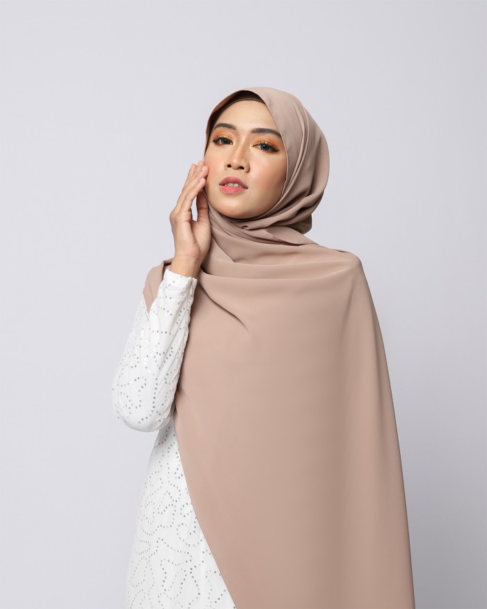 LABELLE SHAWL - NATURAL BROWN