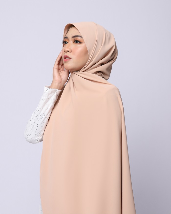 LABELLE SHAWL - BEIGE BROWN