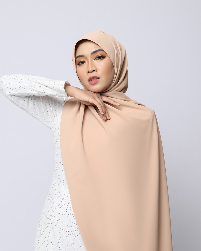 LABELLE SHAWL - BEIGE BROWN