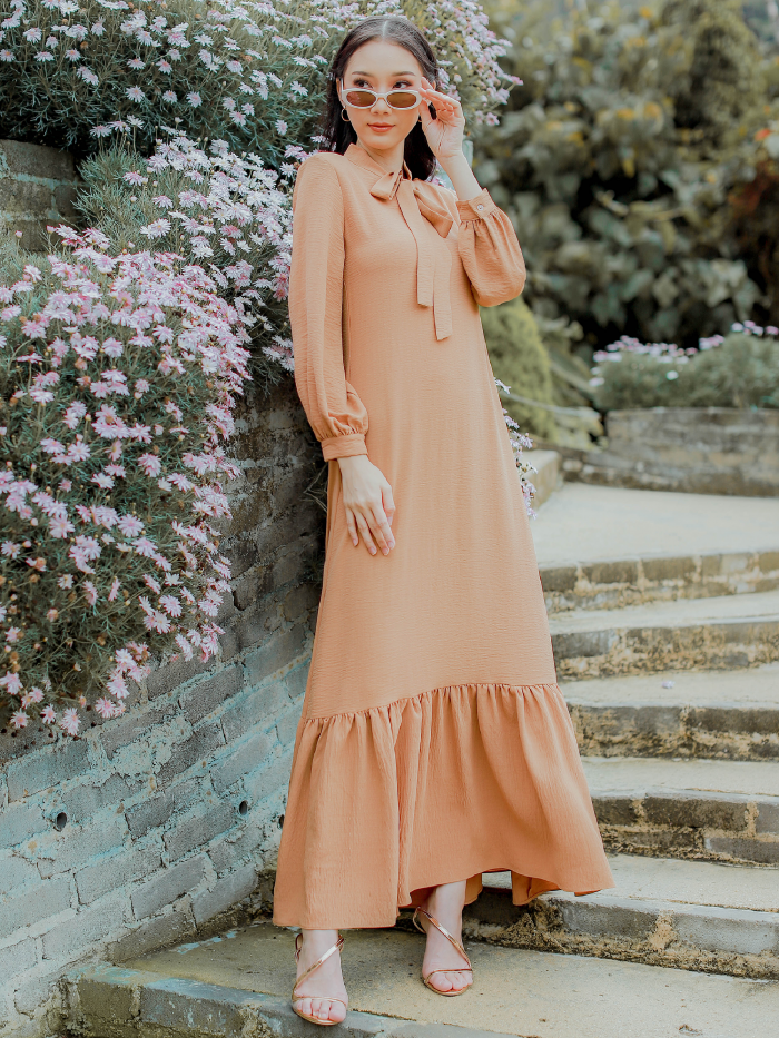 VELISAA DRESS - CARAMEL