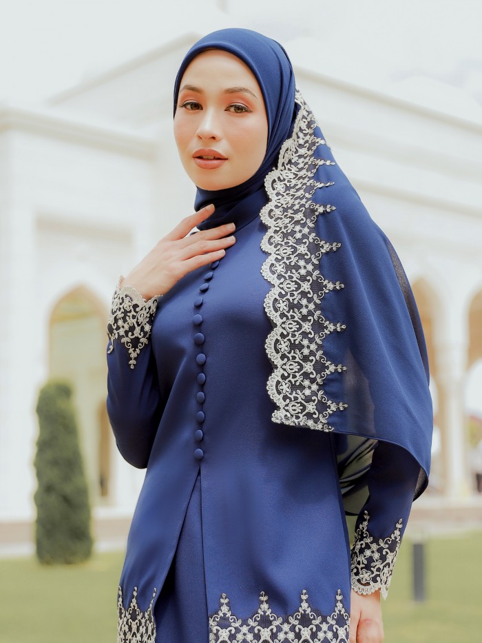 ZEHRA SHAWL - DEEP NAVY