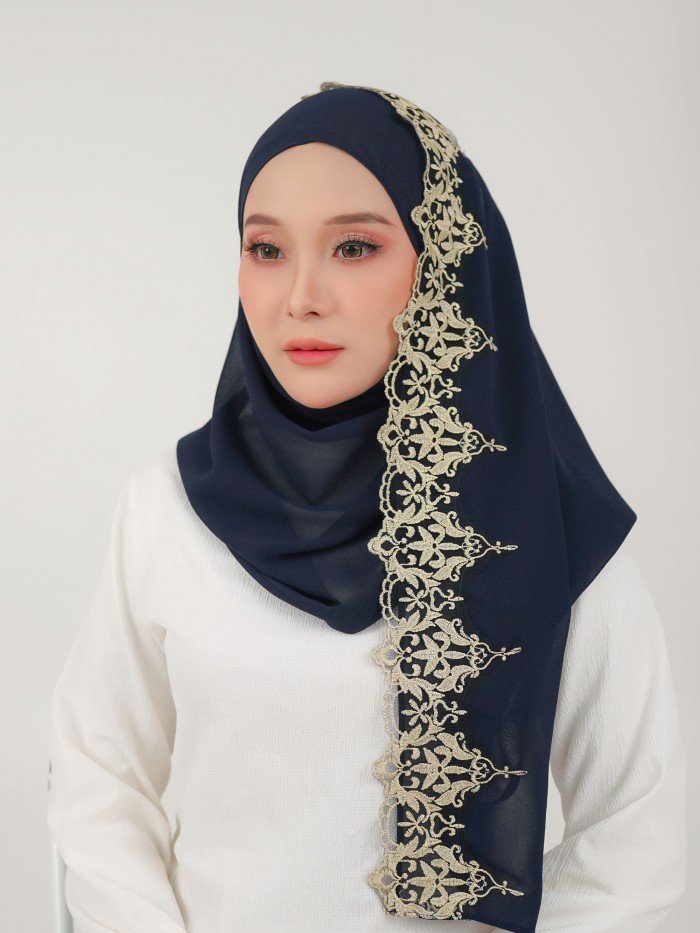 ZEHRA SHAWL 2.0 - DARK NAVY