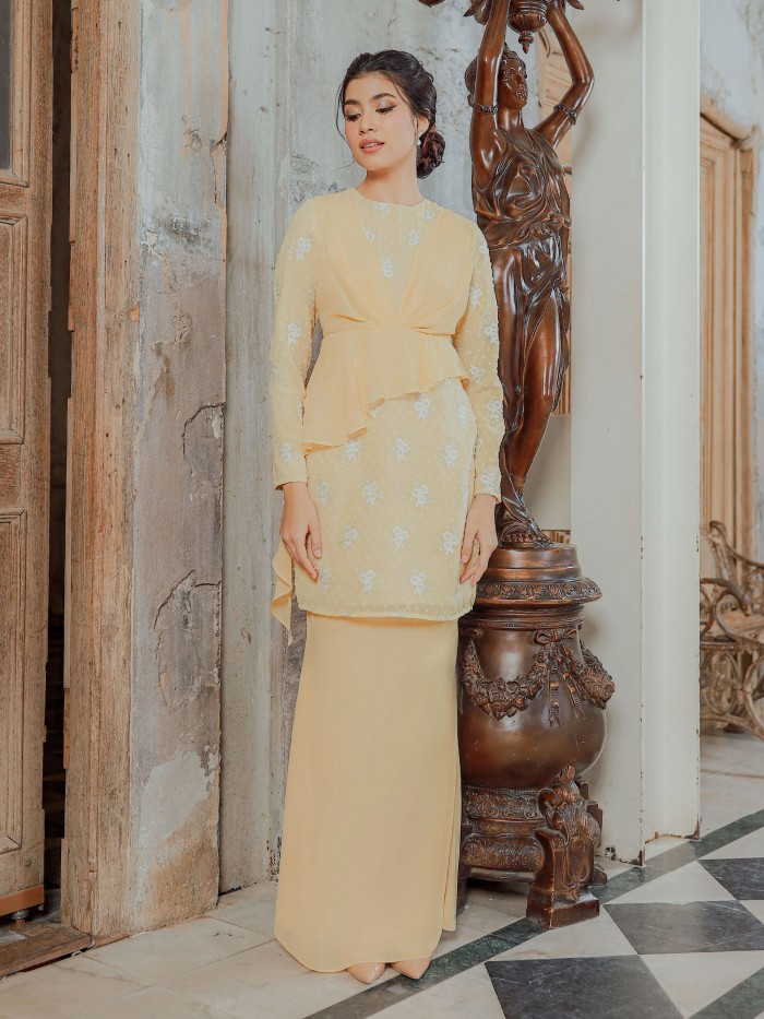 RESKA KURUNG - GOLD CREAM