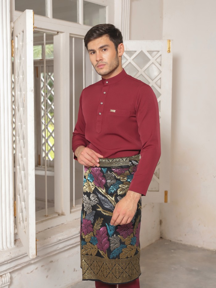 J.ARMANI BAJU MELAYU 2.0 - MAROON RED