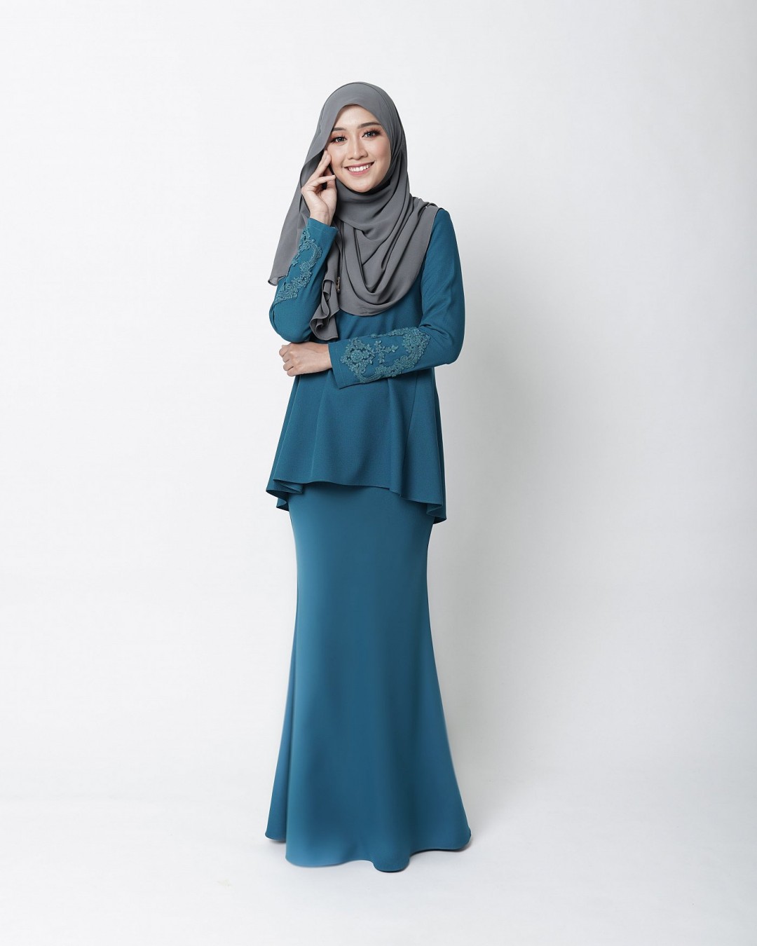 RIKELLE KURUNG - DARK TURQUOISE