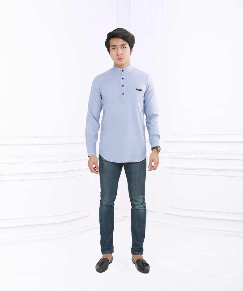 ASRAEL BUTTON - SILVER GREY