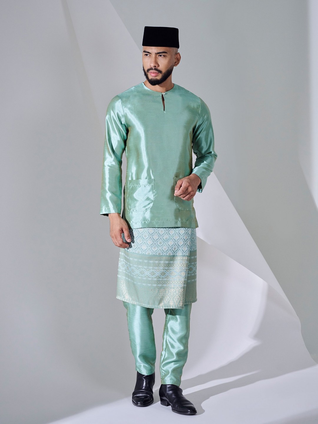 KAUFMAN BAJU MELAYU - MISTY GREEN