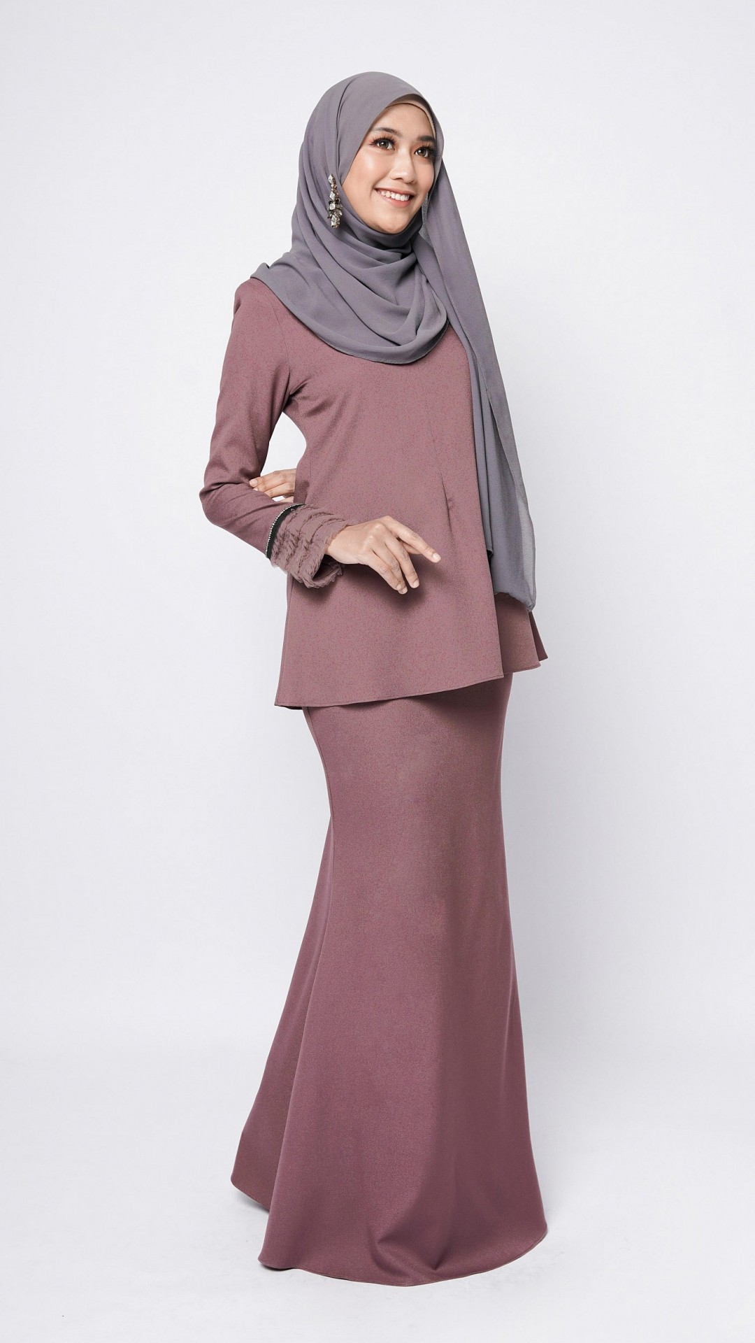 ALBINNA KURUNG -DARK MAUVE