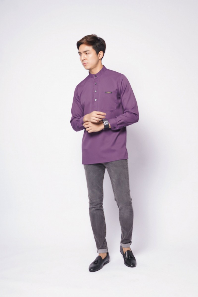 REMICO BUTTON - DARK PURPLE