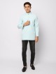 AUFMAN KURTA ZIP - PALE TURQUOISE