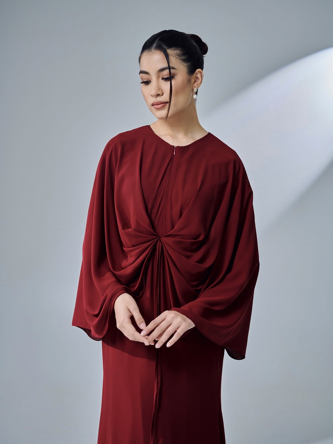 ESKA DRESS - MAROON