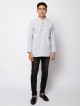 HELMICO KURTA BUTTON - SILVER GREY