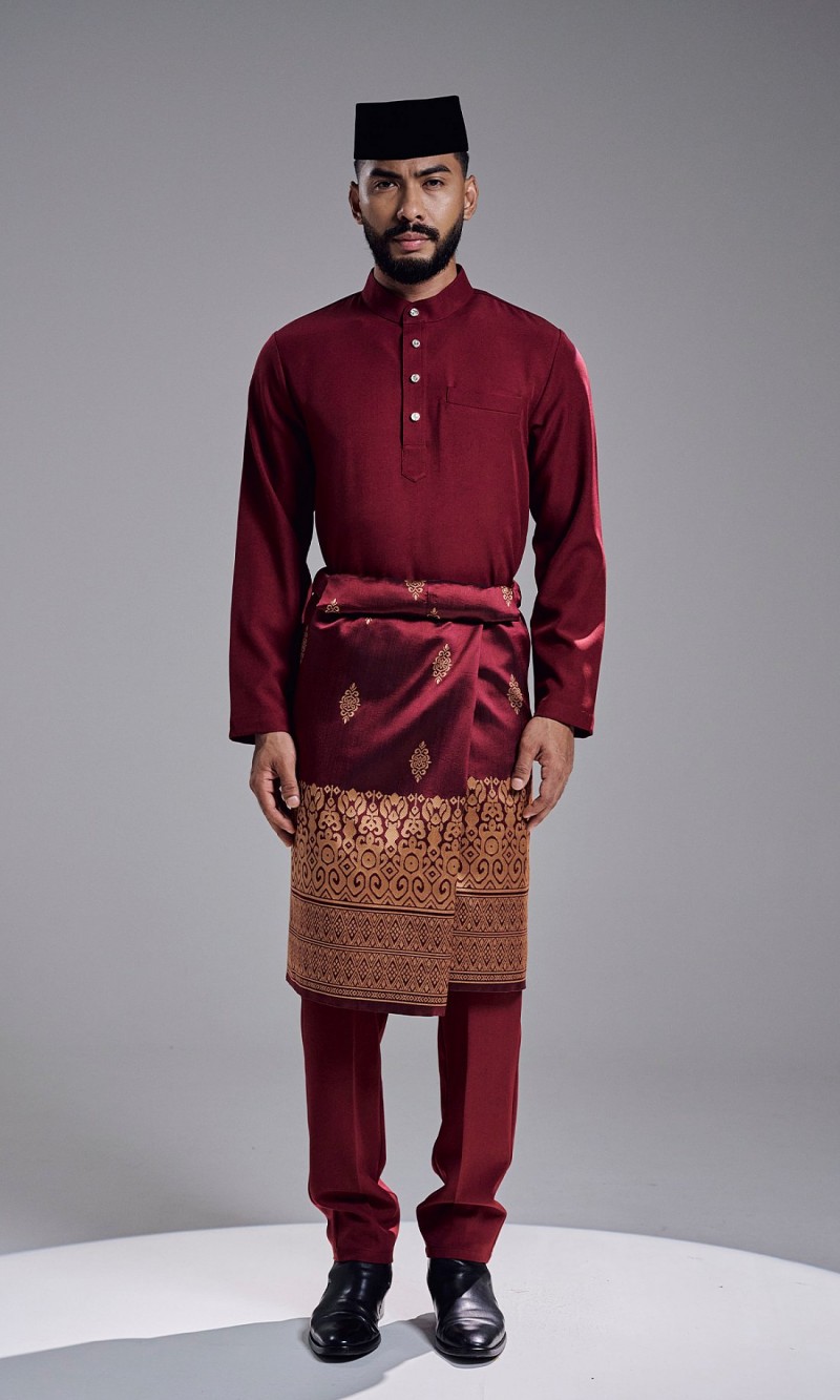 KHAREEF BAJU MELAYU - MAROON