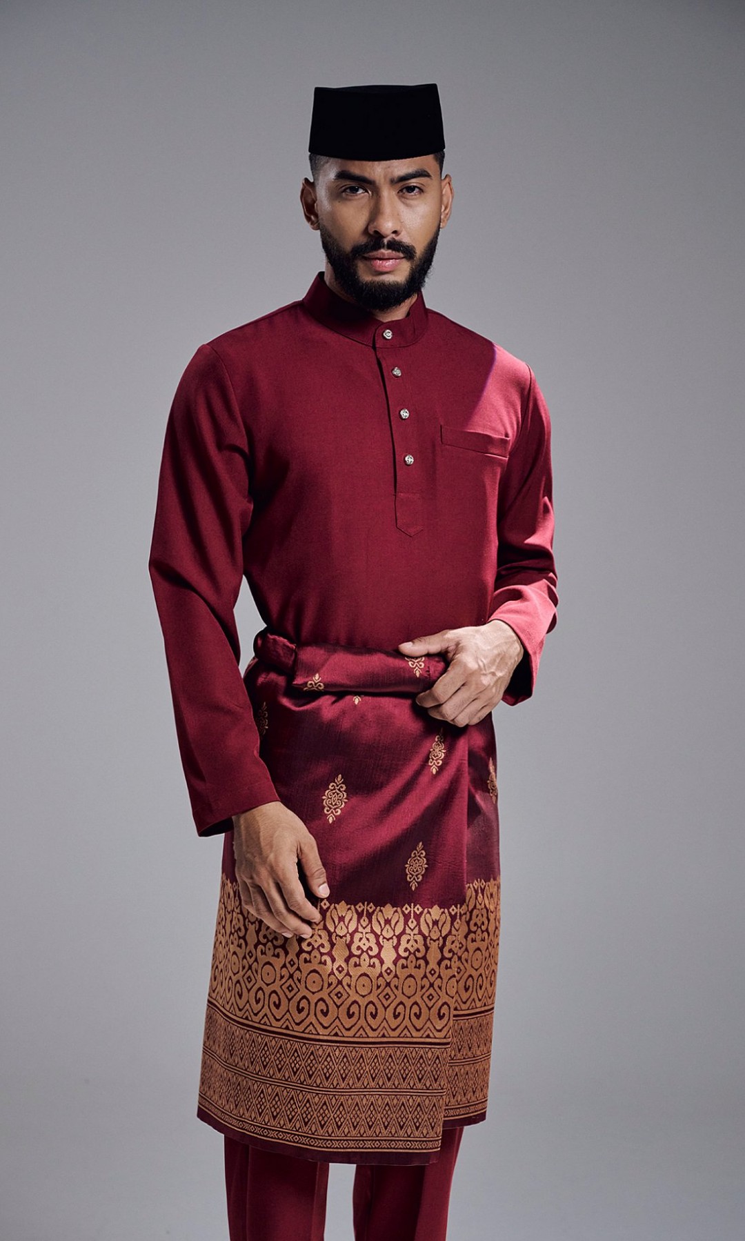 KHAREEF BAJU MELAYU - MAROON