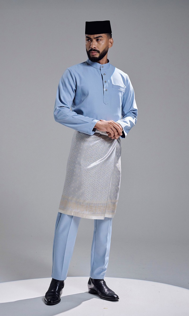 KHAREEF BAJU MELAYU - ASH BLUE